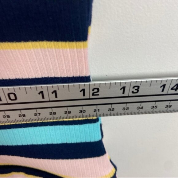 NEW Nordstrom AFRM Striped Bodysuit Double V Mooni Light‎ Pastel Pink Blue NWOT - Picture 15 of 16